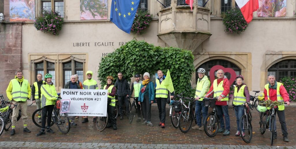 Bicychouette devant la mairie de Guebwiller